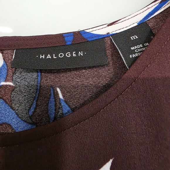 Halogen Floral Ruffle Sleeve Top - Multicolor - Picture 4 of 16